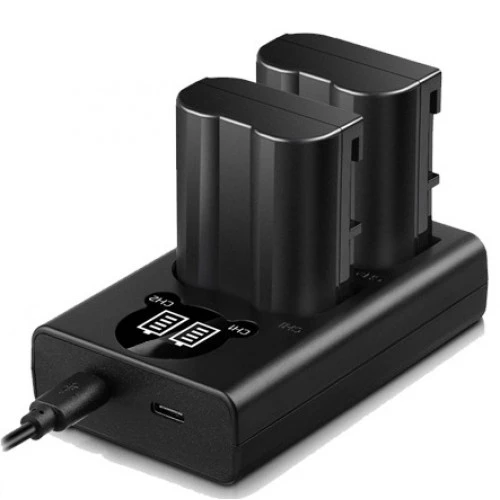 Avangarde Charger Kit EN-EL15 Battery 2 Pcs and DL-ENEL15 Charger